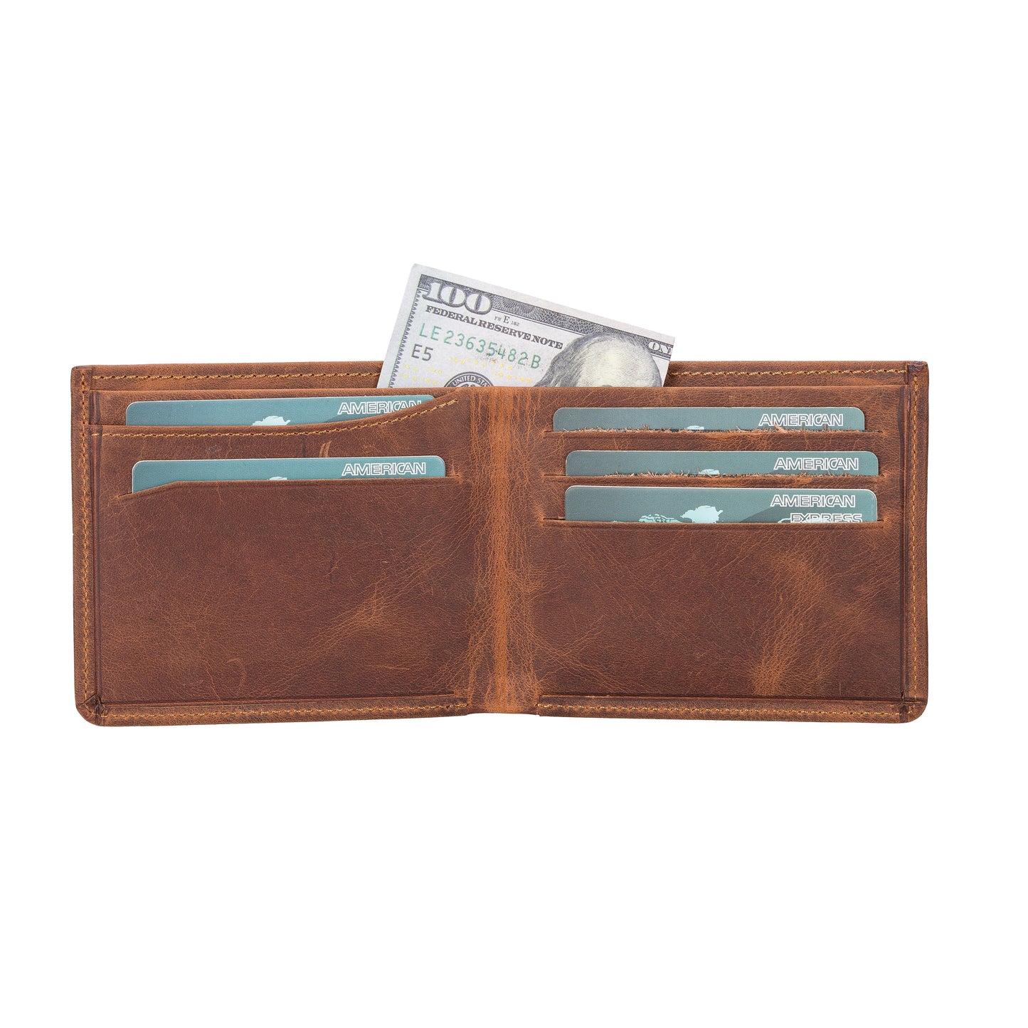 UST Leather Men Wallet - Teak Brown