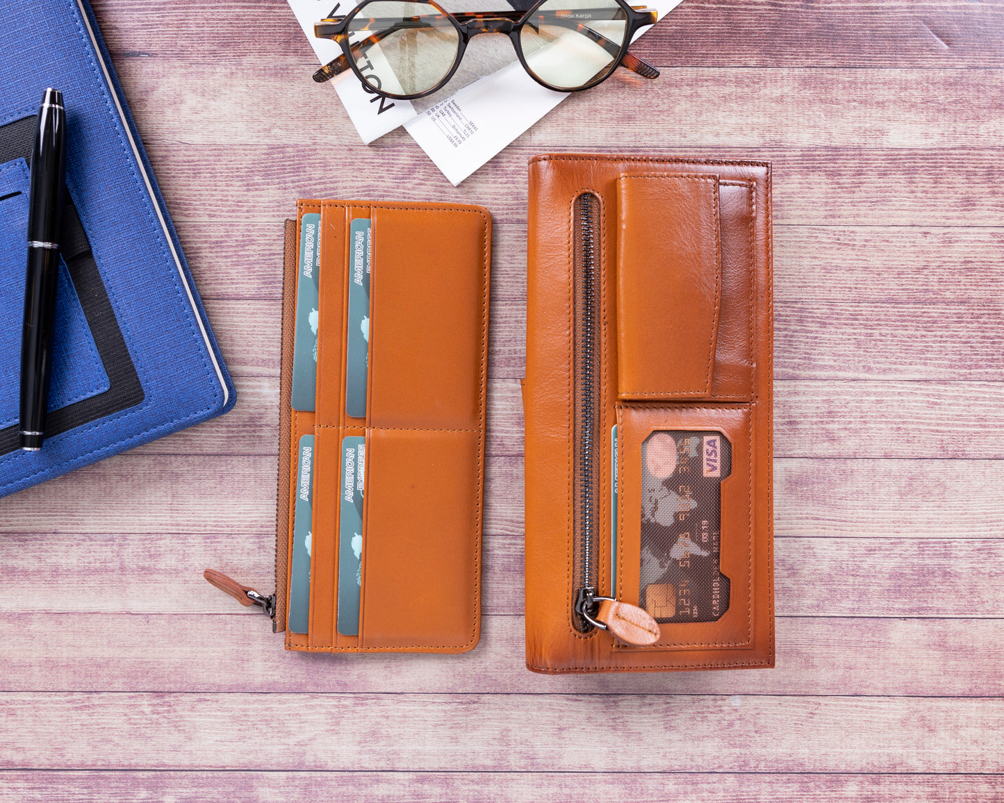 Creed Leather Men Wallet - Rustic Brown