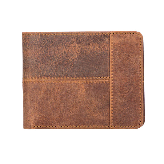 Vader Leather Men Wallet - Teak Brown