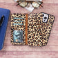 iPhone 14 Pro Max (6.7") Leather MagSafe RFID Detachable Double Wallet Case - Leopard