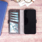 Samsung Galaxy S22 (6.1") Leather Wallet Case - Rustic Black