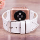Caen Leather Apple Watch Band - White