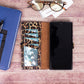 Samsung Galaxy S22 Ultra (6.8") Leather Wallet Case - Black Leopard
