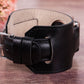 Jersey Cuff Leather Apple Watch Band - Black