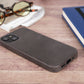 iPhone 13 (6.1") Full Leather MagSafe Snap On Case  - Rustic Black
