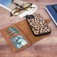 iPhone 13 (6.1") Leather MagSafe RFID Magnetic Detachable Wallet Case  - Furry Leopard