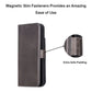 iPhone 14 (6.1") Leather MagSafe RFID Stand Wallet Case - Rustic Black