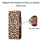 iPhone 14 Pro (6.1") Leather MagSafe RFID Stand Wallet Case - Leopard