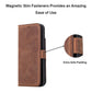 iPhone 13 Pro (6.1") Leather MagSafe Stand Wallet Case RFID Protection  - Teak Brown