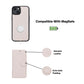 iPhone 14 (6.1") Leather MagSafe RFID Detachable Wallet Case - Beige
