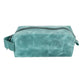 Leather Women Make Up Bag - Antic Green