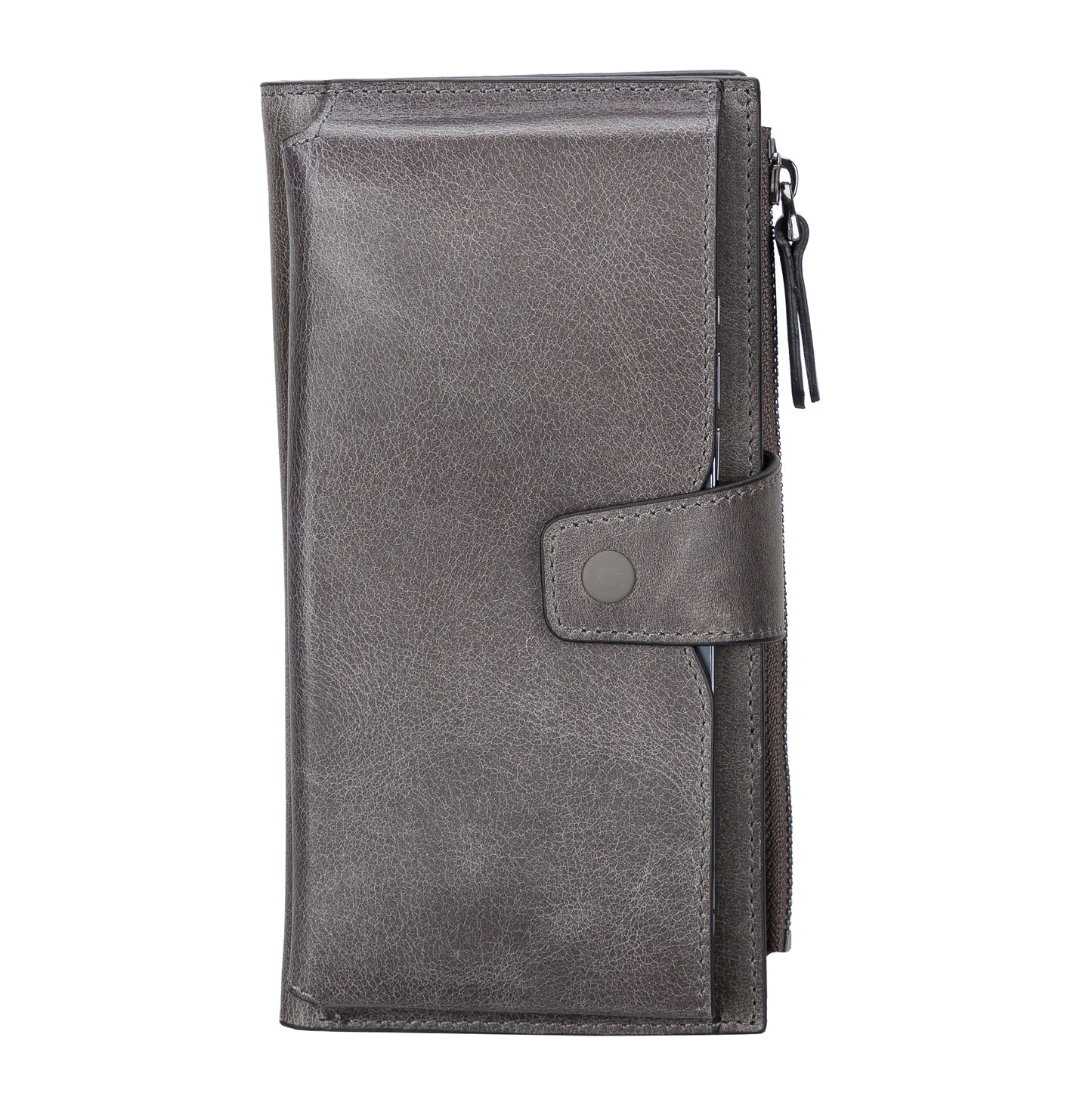 Lozan Leather Women Wallet - Rustic Gray