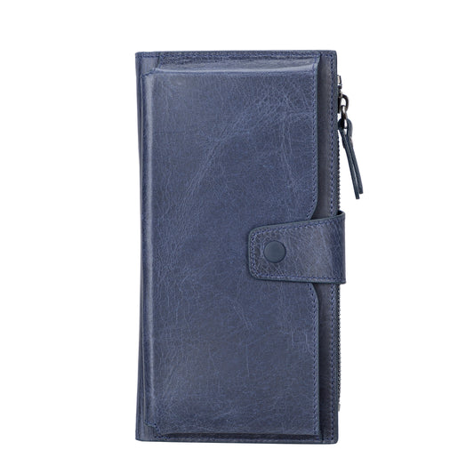 Lozan Leather Women Wallet - Blue