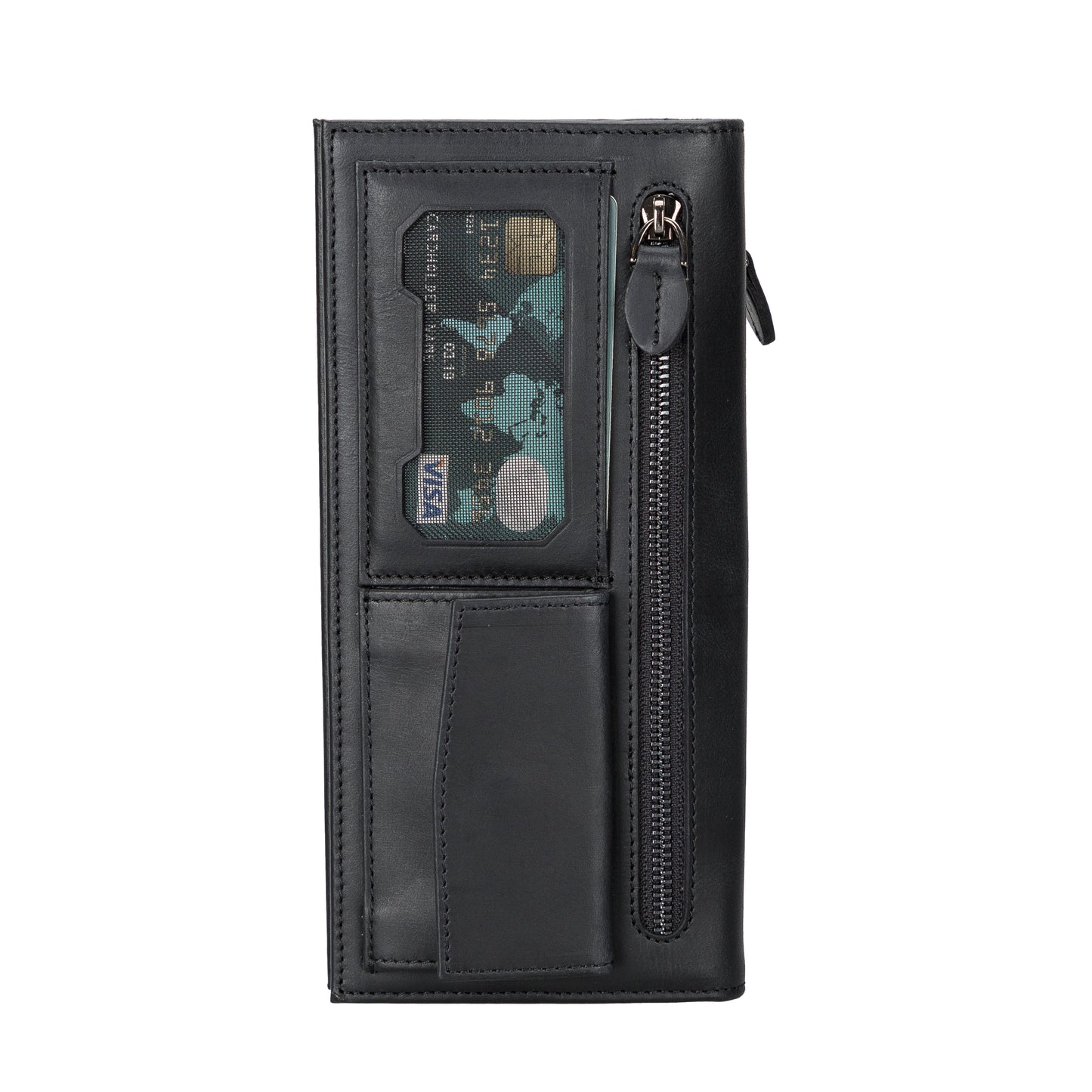 Creed Leather Men Wallet - Rustic Black