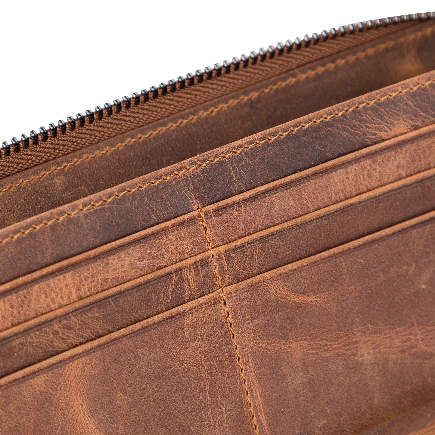 Nikea Leather Women Wallet - Teak Brown