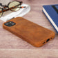 iPhone 13 Mini (5.4") Full Leather MagSafe Snap On Case  - Camel