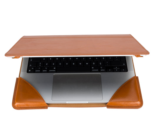 Macbook/Notebook Leather Case 13"/14"/16" - Brown