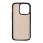 iPhone 14 Pro (6.1") Leather MagSafe RFID Detachable Double Wallet Case - Beige