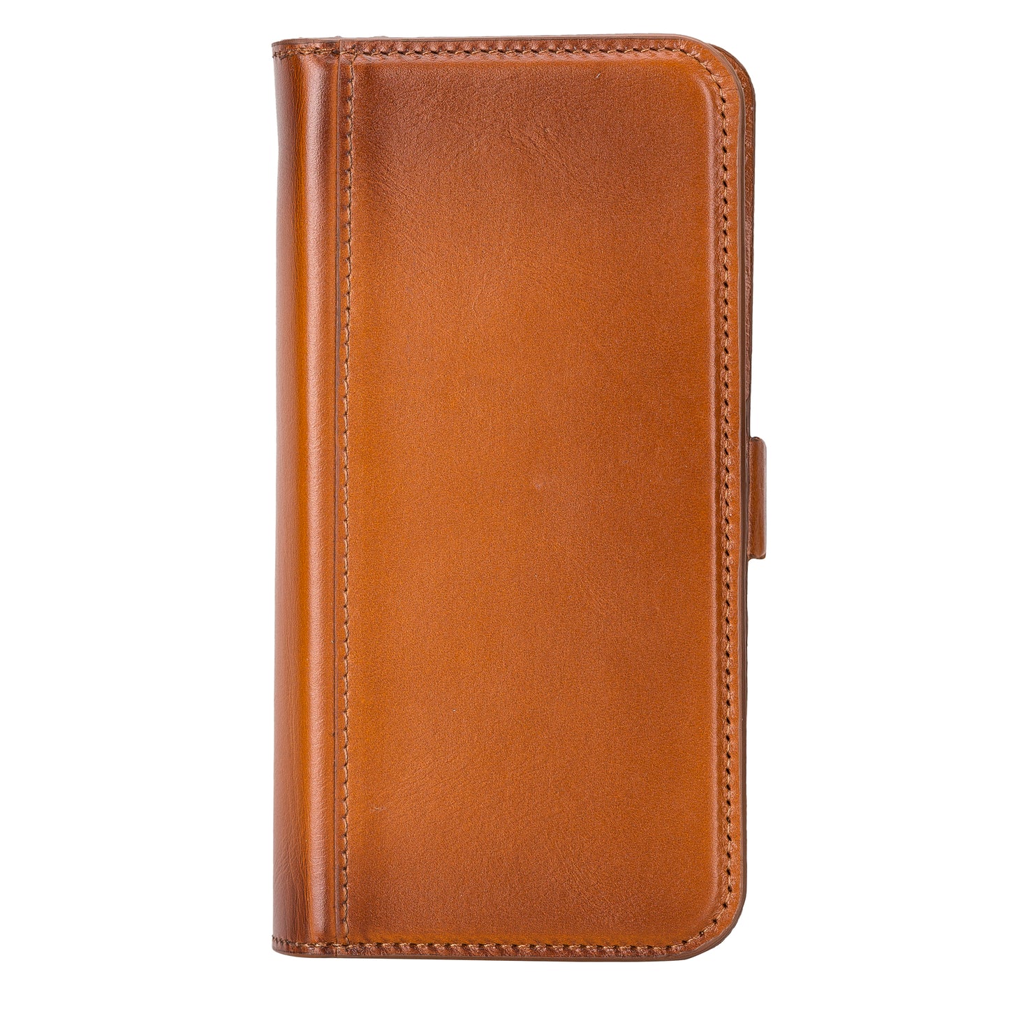 iPhone 14 Pro Max (6.7") Leather MagSafe RFID Detachable Double Wallet Case - Rustic Brown