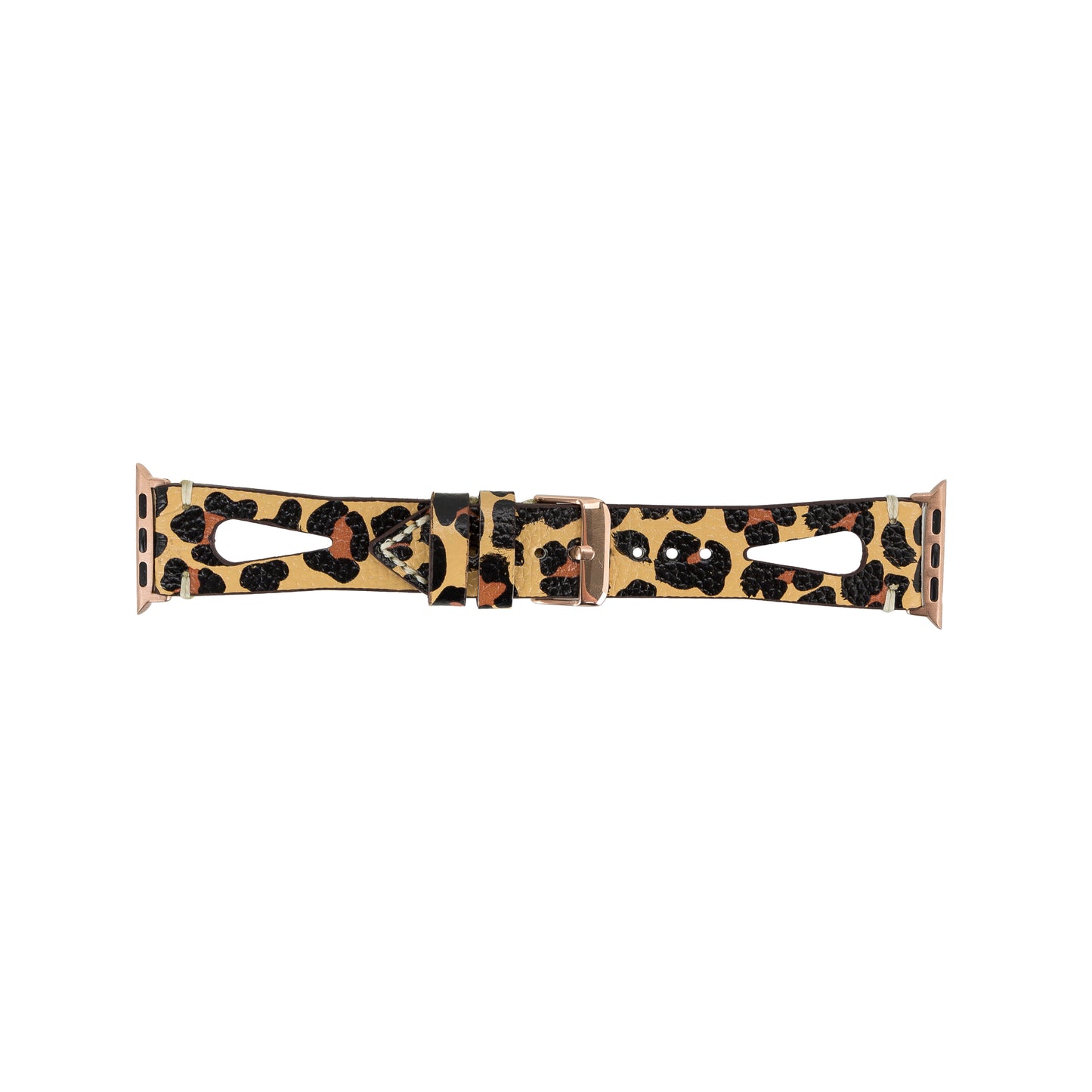 Caen Leather Apple Watch Band - Leopard