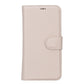 iPhone 13 (6.1") Leather MagSafe RFID Magnetic Detachable Wallet Case  - Beige