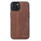 iPhone 13 (6.1") Leather MagSafe RFID Magnetic Detachable Wallet Case  - Teak Brown