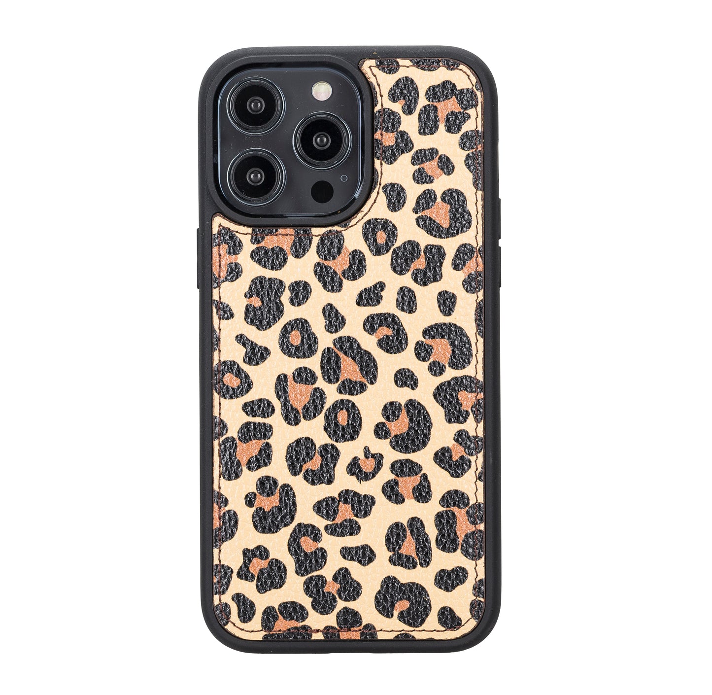 iPhone 14 Pro Max (6.7") Leather MagSafe RFID Detachable Wallet Case - Leopard