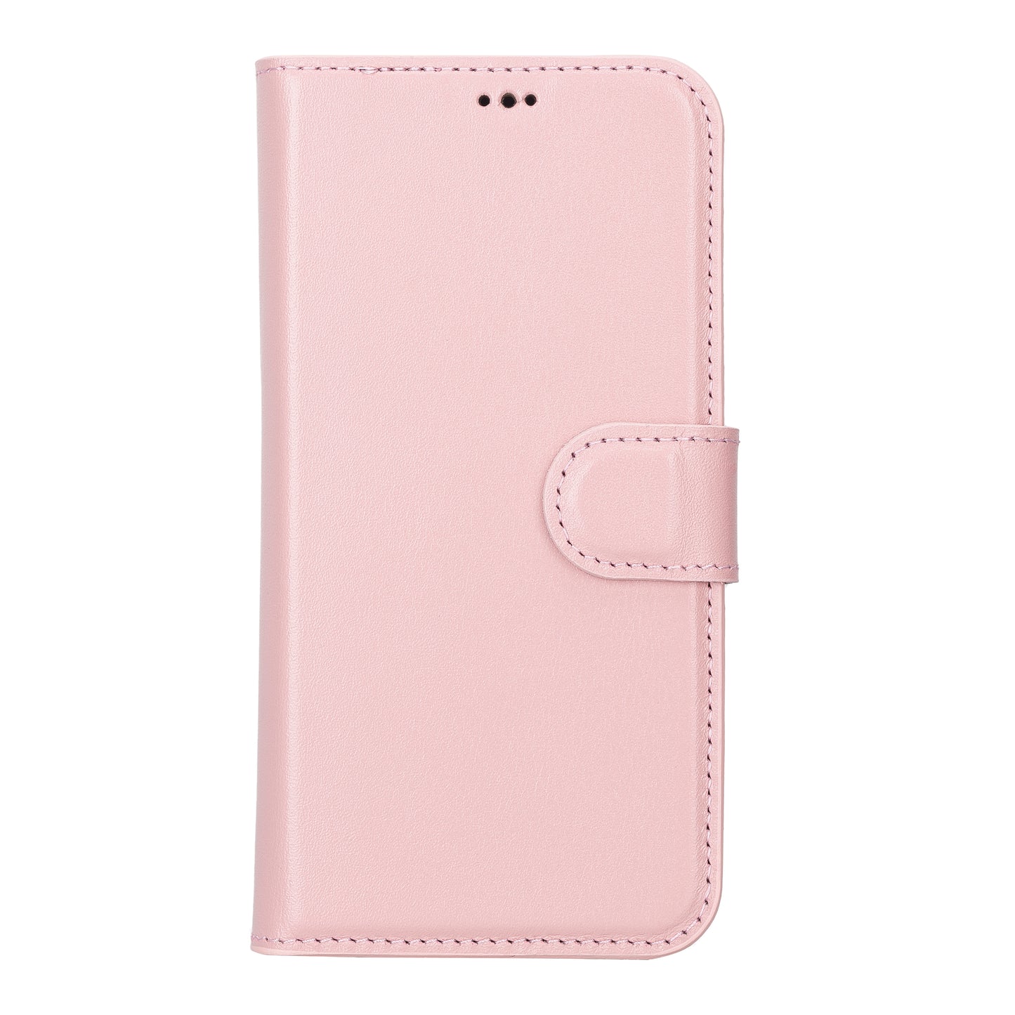 iPhone 13 Pro (6.1") Leather MagSafe RFID Magnetic Detachable Wallet Case  - Pink