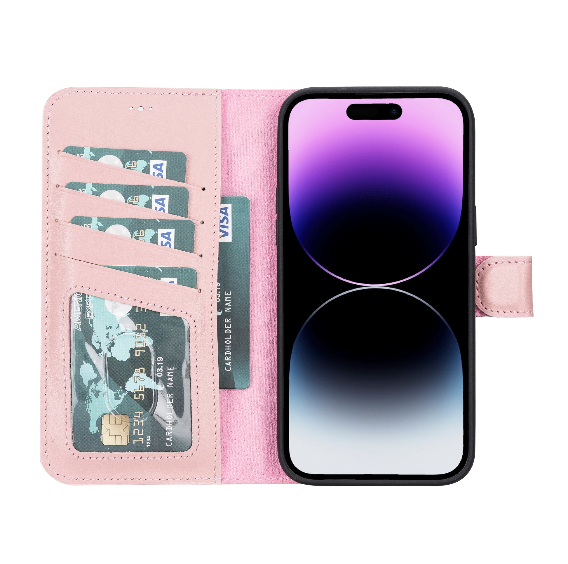 IPhone 14 Pro Max Leather Wallet Case, iPhone 14 Pro Max Plus Case, iPhone  13 Mini Case Women Men, Magnetic Detachable Magsafe iPhone 13 Pro 
