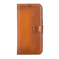 iPhone 14 Pro Max (6.7") Leather MagSafe RFID Detachable Wallet Case - Rustic Brown
