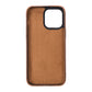 iPhone 14 Pro Max (6.7") Full Leather MagSafe Snap On Case  - Teak Brown