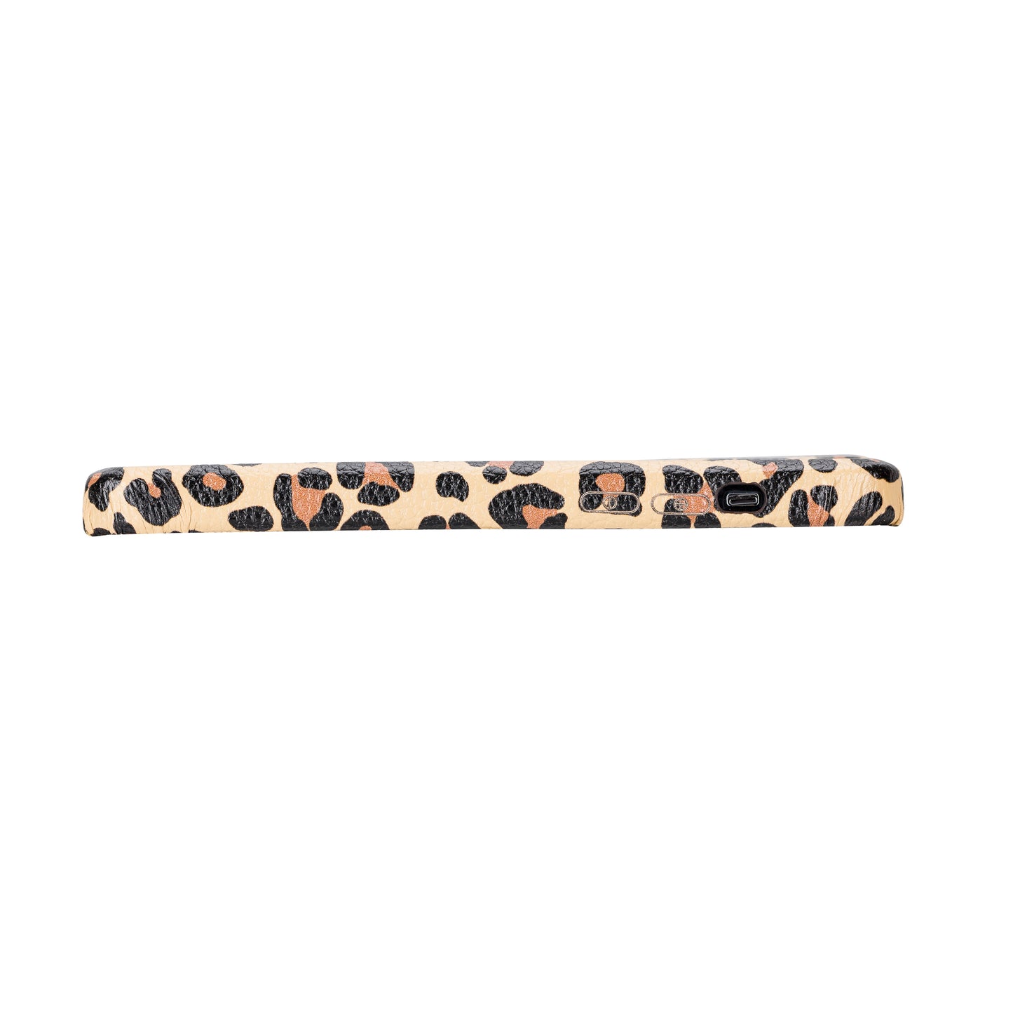 iPhone 14 Pro Max (6.7") Full Leather MagSafe Snap On Case  - Leopard