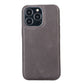 iPhone 13 Pro (6.1") Full Leather MagSafe Snap On Case  - Rustic Black