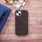 iPhone 14 Plus (6.7") Full Leather MagSafe Snap On Case  - Rustic Black