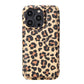 iPhone 14 Pro (6.1") Crossbody Leather MagSafe Wallet Case - Leopard