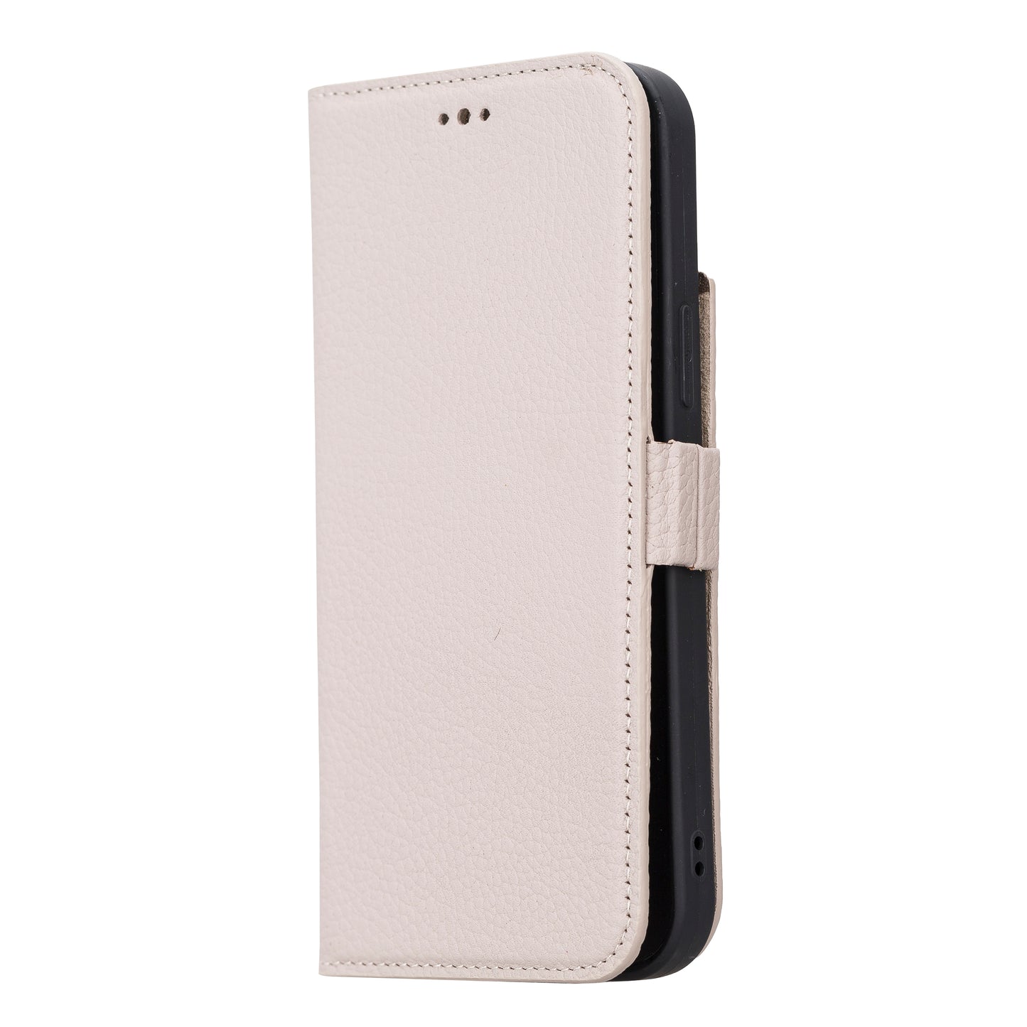 iPhone 13 Pro Max (6.7") Leather MagSafe Stand Wallet Case RFID Protection  - Beige