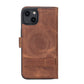 iPhone 14 Pro Max (6.7") Leather MagSafe RFID Stand Wallet Case - Teak Brown