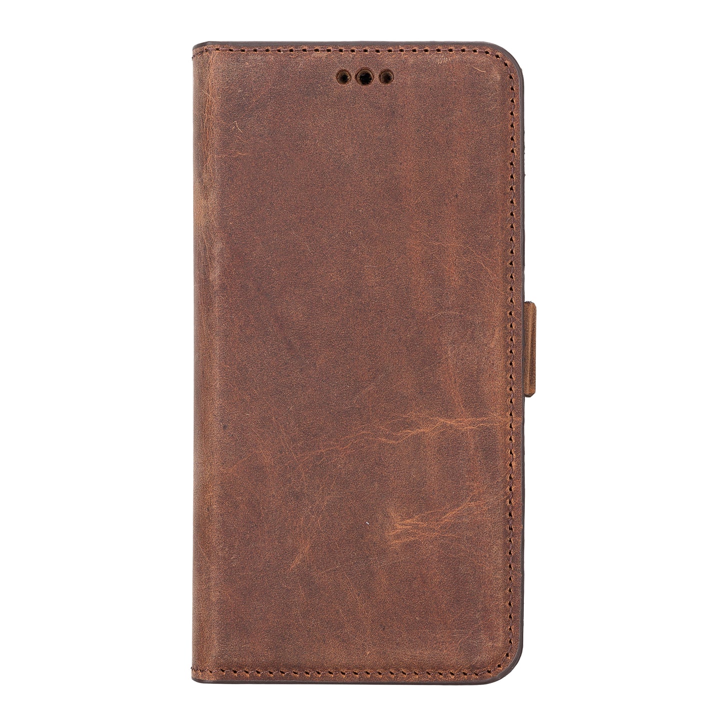 Samsung Galaxy S22 (6.1") Leather Wallet Case - Teak Brown