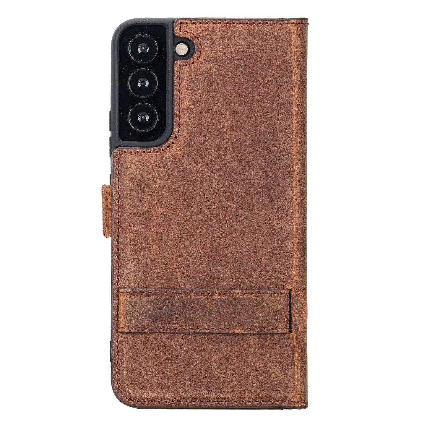 Samsung Galaxy S22 Plus (6.6") Leather Wallet Case - Teak Brown