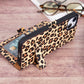iPhone 14 (6.1") Leather MagSafe RFID Stand Wallet Case - Leopard