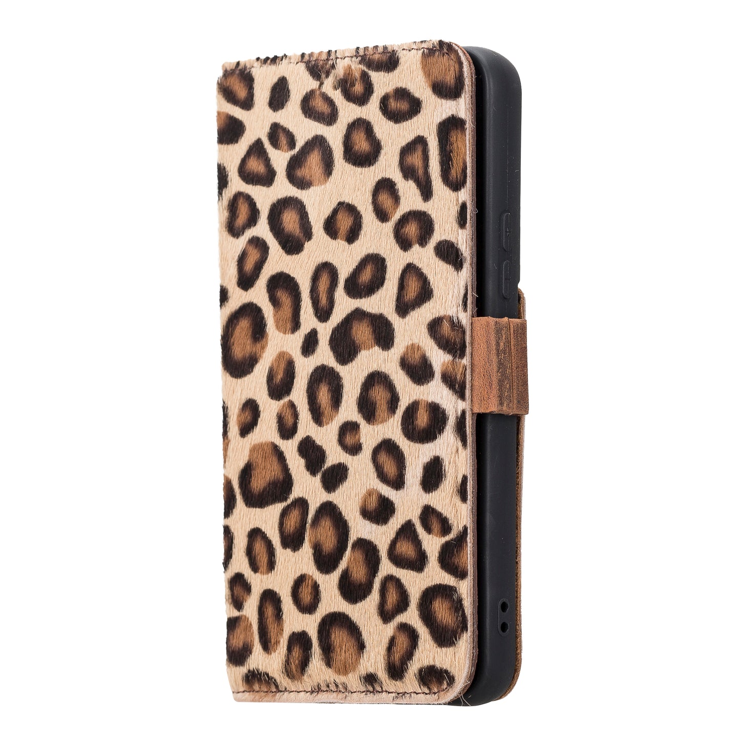 Samsung Galaxy S22 (6.1") Leather Wallet Case - Furry Leopard