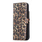 iPhone 13 Pro Max (6.7") Leather MagSafe Stand Wallet Case RFID Protection  - Black Leopard