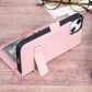 iPhone 14 Plus (6.7") Leather MagSafe RFID Stand Wallet Case - Pink